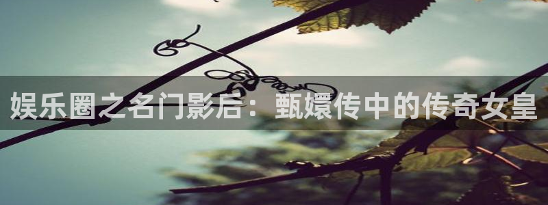 永利皇官：娱乐圈之名门影后：甄嬛传中的传奇女皇